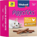 Vitakraft PurrSticks Cat Treat, Chicken Recipe, 24 Count