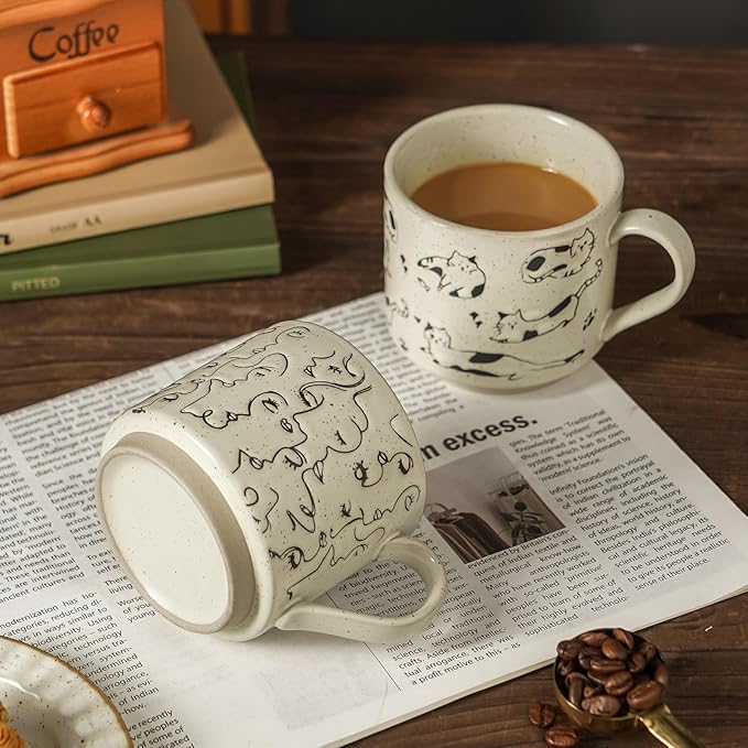fall mug coffee mugs novelty ceramic espresso japanese tea cups latte teacup stoneware microwave safe vintage taza de cafe bonitas espresso cup with handle aesthetic floral (flower)