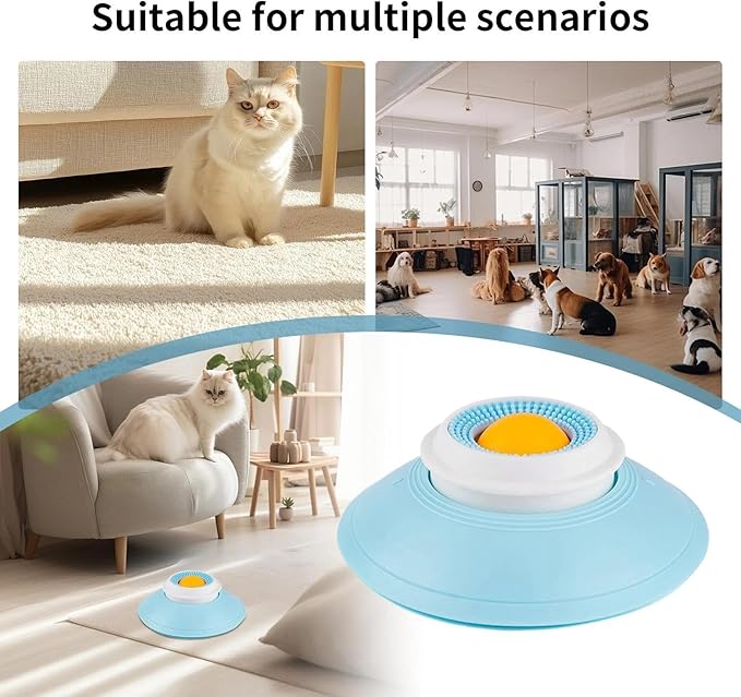Dog Cat Lick Sphere Slow Feeder for Liquid Food & Peanut Butter,Interactive Licksphere for Dogs Anxiety Relief,Non-Slip Licking Bowl Enrichment Toys to Healthy Diet Food Container for Dogs Cats(White)