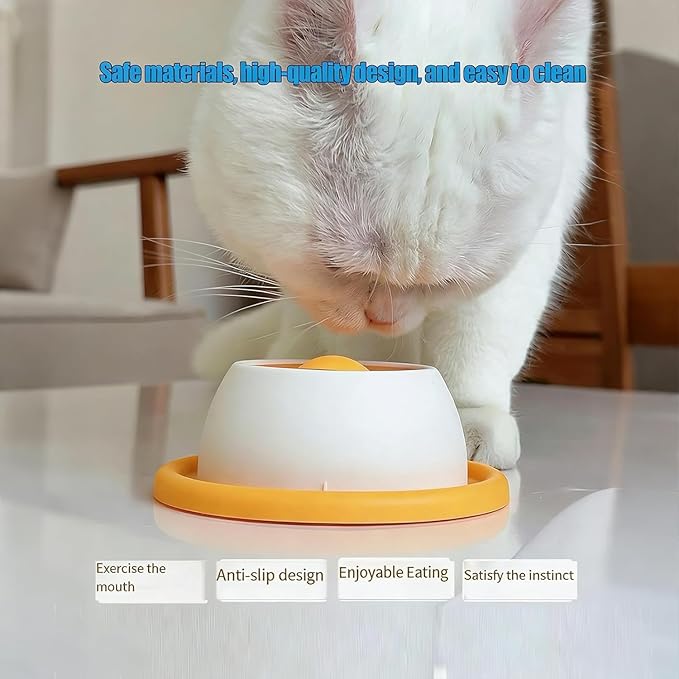 Upgraded Dog Lick Bowl, Dog Cat Enrichment Toys, Interactive Slow Feeder & Anxiety Relief Treat Dispenser with Non-Slip Base for Puppy Kitten Mental Stimulation. (Blue-1PCS)