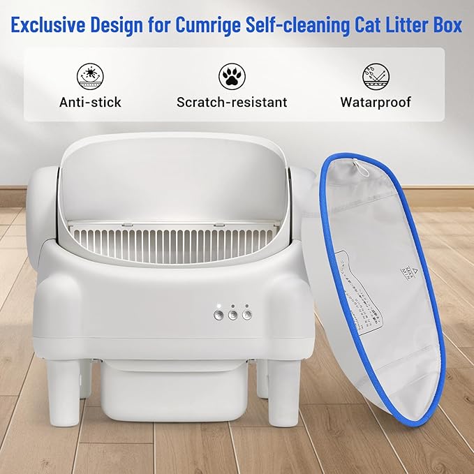 Open Top Self Cleaning Litter Box Waterproof Pad （Two Pack）