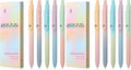 FIOVER 5pcs Gel Pens Black Ink Medium Point 0.7mm Pens Smooth Writing High-End Series Cute Ballpoint for Journaling Note Taking, Office School Supplies Gifts for Women and Men (Pack of 2)