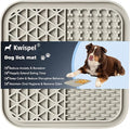 Lick Mat for Dogs, Dog Lick Mat with Suction Cups for Anxiety, Peanut Butter Dog Licking Mat Slow Feeder Dispensing Treater Lick Pad for Dogs Cats Grooming Bathing and Training (Grey)
