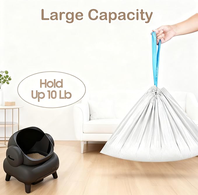 27"x 13" Automatic Cat Litter Box Liners for Self-Cleaning Robots,30 Count,Boxed Heavy-duty Liners