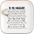 PUDDING CABIN Ceramic Ring Trinket Dish, White, Square, 4" x 4"