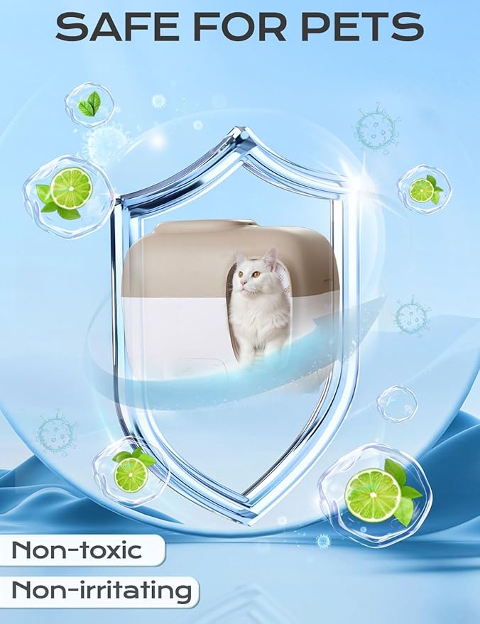 8 PCS Calmorazen Cat Litter Deodorizer Compatible with PetSnowy Snow+ Deodorizer Refill, Automatic Cat Litter Box Robertet Fragrance Box, Cat Litter Odor Control
