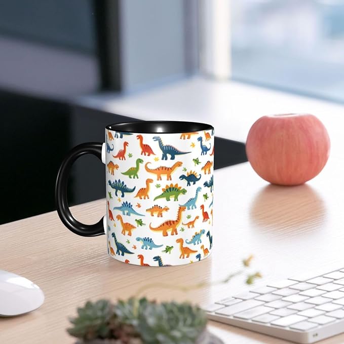Dinosaur Coffee Mug 11 OZ Ceramic Tea Cup Novelty Mugs Funny Coffee Cups with Handle