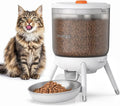 Automatic Cat Feeder, 3L Timed Pet Feeder for Cats & Small Dogs, Dual Power USB & Battery, Clear Hopper, Easy-Clean, Dry Food & Kibble, Up to 6 Meals Daily