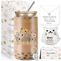 Mothers Day Gifts for Mom from Daughter Son, Unique Mom Birthday Gifts for Mother in Law with 16oz Glass Cups