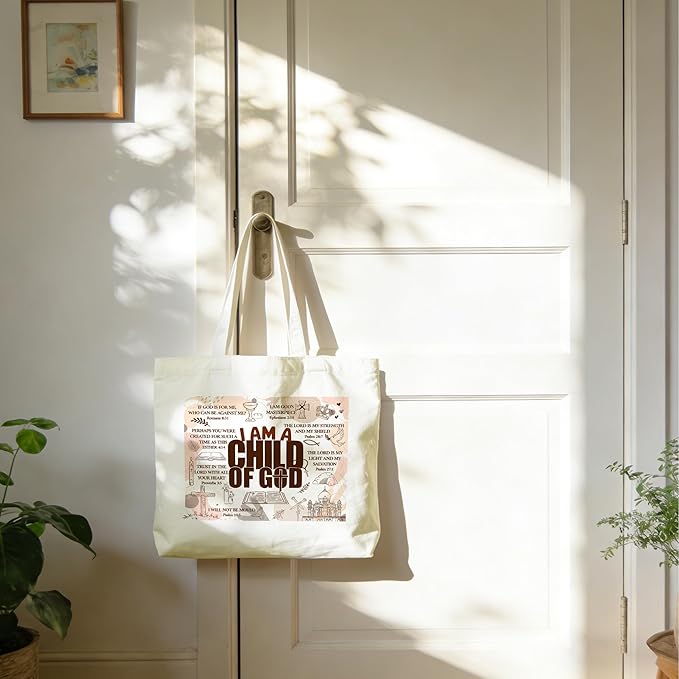 Tote Bag For Women Man, Reusable Work Shopping Grocery Shoulder Bags