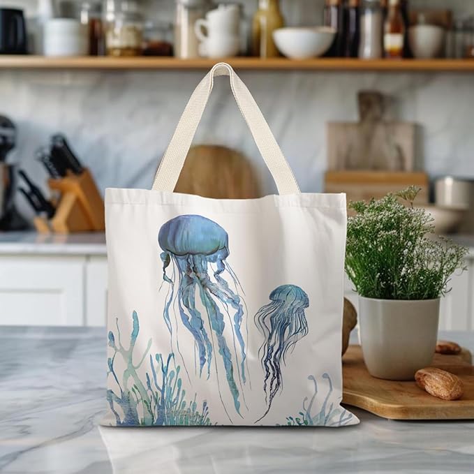 Canvas Tote Bag Aesthetic,Zoon Cow Dog Cat Tote Bag,Gifts for Women Canvas Tote Bags