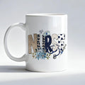 Gold Blue Leopard Nurse Mug, Nurse Gifts for Women Coffee Cup, Nurses Appreciation Gifts, Nursing Student Gift Ceramic Coffee Mug 11 oz