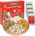 Freeze Dried Cats & Dogs Treats - 4 Single-Ingredient Raw Flavors (Chicken/Duck/Salmon/Liver), 50g x 4 Bags, All Natural High Protein Pet Training Treats