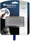 Four Paws Magic Coat Professional Series Cat Slicker Brush for Medium or Long Coats - Gently Removes Excess Hair, Stimulates Natural Oils, Ideal for Cats and Kittens, Lightweight Wood Handle