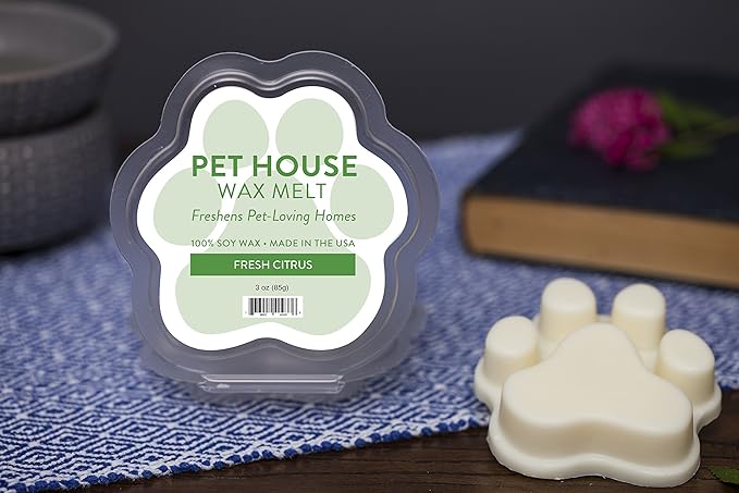 Pet House Fresh Citrus Wax Melts - Long-Lasting Scented Wax Melts Plant Based, Pet Friendly Pack of 2