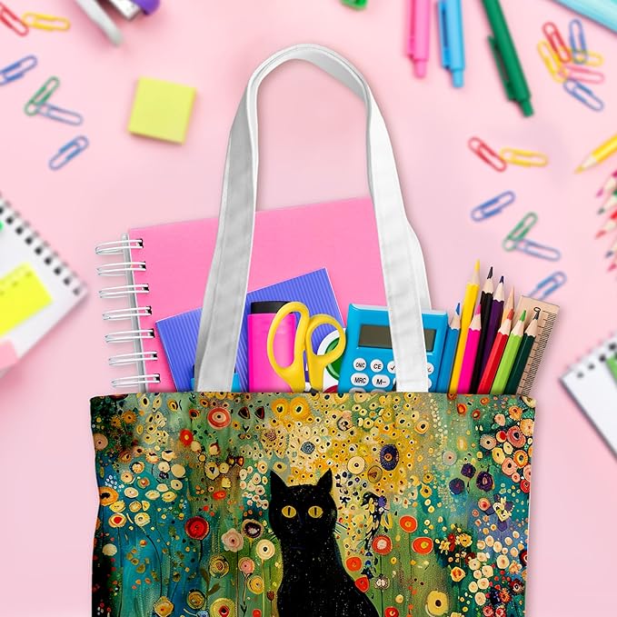 Grace Yonks Cute Canvas Tote Bag – Aesthetic Large Reusable Bag