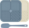 2 Pack Lick Mat for Dogs,Cats,Upgraded 8.5×8.5 inches Licking Mats with Suction Cups,Slow Feeder Licking Pad for Anxiety Relief and Boredom Reducer,Suitable for Dog Training Set 5
