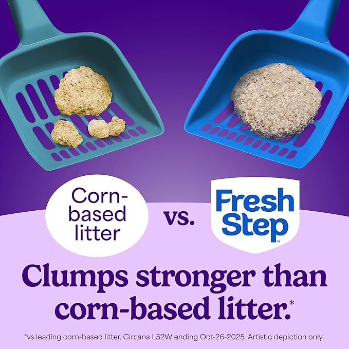 Fresh Step Advanced Extreme Multi Cat Clumping Litter with Febreze Freshness, Low Dust, Odor Control with Ammonia Block Tech, Compatible in Automatic Litter Boxes, 37 lbs. (2 x 18.5 lb)