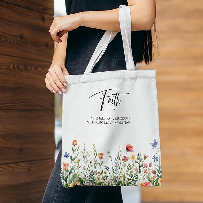 Grace Yonks Cute Canvas Tote Bag – Aesthetic Large Reusable Bag