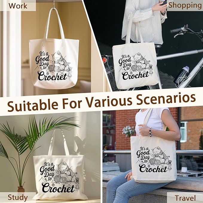 Tote Bag For Women Man, Reusable Work Shopping Grocery Shoulder Bags