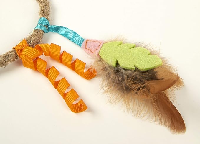 SmartyKat Dream Dangler 2-in-1 Hanging Feather Cat Toy - Multi Color, One Size (Pack of 2)