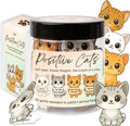 Positive Cats Jar – 60 Affirmation Cards for Anxiety & Self Care, Cat Mom Gifts For Women, Cat Gifts for Women, Teens & Men, Cats Lover Themed Gift, Easter Basket Stuffers For Teens, Kids, Toddler