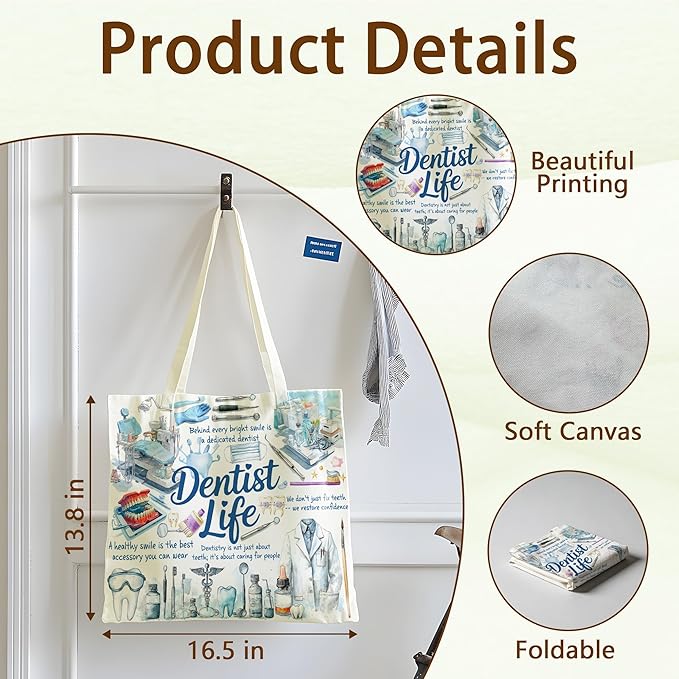 Tote Bag For Women Man, Reusable Work Shopping Grocery Shoulder Bags
