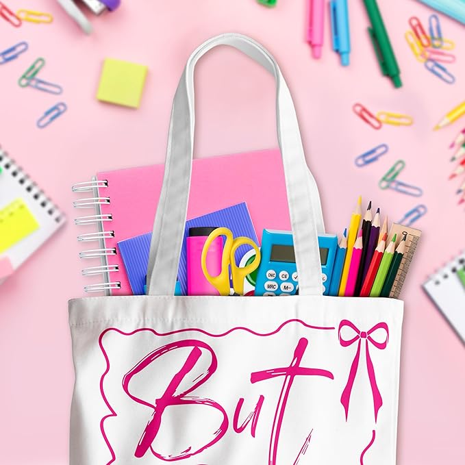 Grace Yonks Cute Canvas Tote Bag – Aesthetic Large Reusable Bag