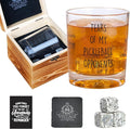 Tears of My Pickleball Opponents Whiskey Glass - Funny Whiskey Gifts for Men, Funny White Elephant Pickleball Gifts Gag Gift Ideas for Men, Christmas Bourbon Glass for Brother Dad Uncle Friends