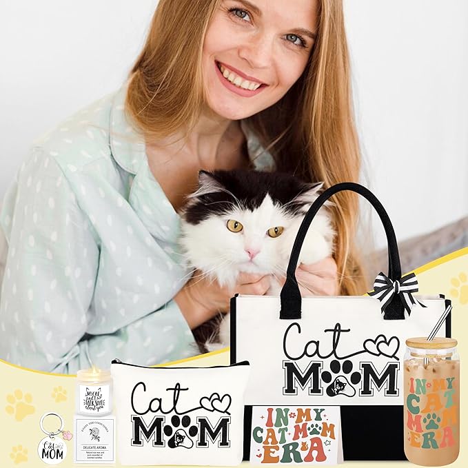Cat Lover Gifts for Women, Cat Gifts for Women, Cats Mom Gift for Womens, Gift for Cats Lovers