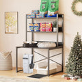 Large Self Cleaning Litter Box Table with Storage Shelf, Enclosed Hidden Cat Furniture for Large Litter Boxes, Space Saving Furniture for Cat Cage 53.5" H