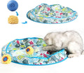 Interactive Cat Toys for Bored Indoor Adult Cats,Cat Toys & Kitten Toys for Indoor Cats,Fast Rolling Moving Ball in Play Mat,Hide and Seek Game for Exercise