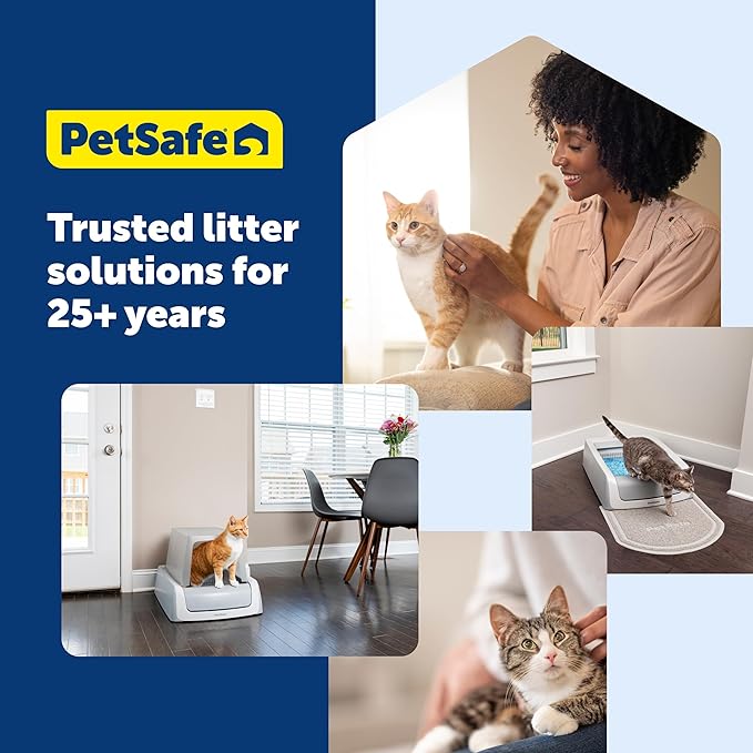 PetSafe ScoopFree Litter Box Privacy Cover - Convenient Potty Cover with Minimalist Cabin Design & Durable Construction - Removable Hood for Skittish Cats - Washable & Travel Friendly
