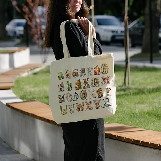 Tote Bag For Women Man, Reusable Work Shopping Grocery Shoulder Bags