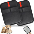 2 Pcs Pet Hair Removal Gloves, Reusable Electrostatic Pet Cat Dog Hair Remover Grooming Gloves Brush Tool for Couch, Furniture, Carpet, Car Seat (2 Pack Black)