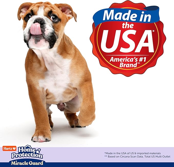 Hartz Miracle Guard Dog and Puppy Dog Pads Max Absorbency 24 Hour Use Odor Eliminating Lavender Scented No Leaks, Regular Size 25 Count
