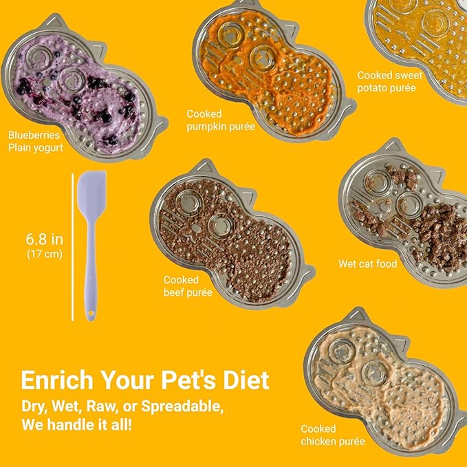 Stainless Steel Lick Mat for Dogs & Cats - 15"×10" Large Metal Dog Licking Mat, Chew Proof Slow Feeder Mat with Suction Cups for Puppy & Cat, Dishwasher Safe, Whisker-Friendly