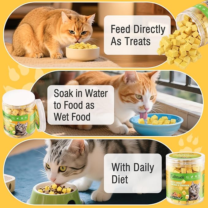 Freeze Dried Pumpkin and Chicken for Dogs and Cats, 100% Pumpkin and Chicken, Natural Treats for Digestion Health, Healthy Food Topper 3.5 oz (S, Apple)