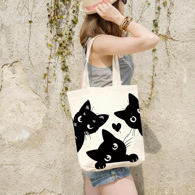 Aesthetic Cute Tote Bag with Handle for Girls Women - BT6