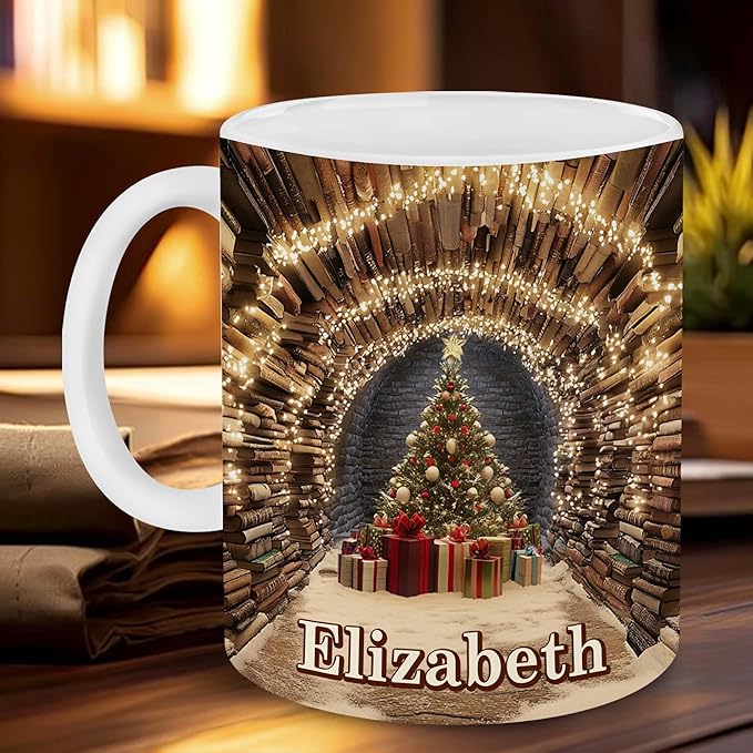 Personalized Book Lover Gifts - Book Lovers Gift For Bookworm, Readers, Librarians, Bookish - Just One More Chapter Mug Custom Avatar - Bookish Gift For Friends, Women, Her