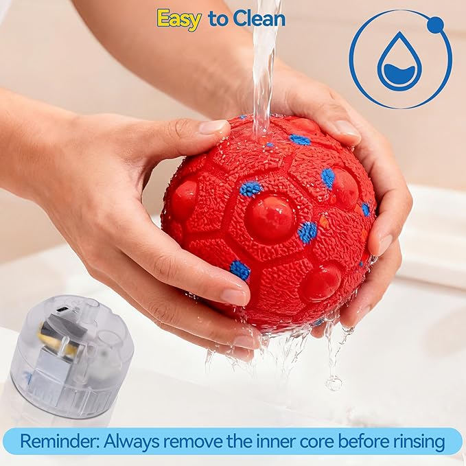 Newget Interactive Dog Toy Ball with Remote, 3 Modes Smart Moving Dog Balls with Touch Wake-Up, Automatic Bouncing/Rolling Chew-Resistant for Medium & Large Dogs to Keep Busy, Indoor/Outdoor