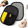 Pet Hair Removal Glove for Cats & Dogs, Upgraded Electrostatic Pet Fur Remover Gloves with a Fine-Tooth Comb Brush, Reusable Hair Removal Tool for Fabric Surface Couch, Car Seat (9.45" x 6.69")