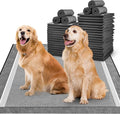 MIZOK 36x36in Charcoal Dog Pee Pads Activated Carbon Odor Control Dog Pads Super Absorption for Up to 11 Cups of Liquid Quick Dry & Leak-Proof Pee Pads for Dogs, Cats, Rabbits, Disposal, 25Ct