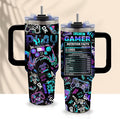 Gaming Gifts for Men Boys, Gamer Gifts for Men, 40oz Gamer Tumbler Cup, Gaming Mugs, Teen Boy Gift Gamings Stuff, Gaming Gamepad Present for Son, Birthday Gift for Him Boys Gamings Cup(Style2)