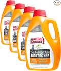 Nature's Miracle Set-In Stain Destroyer, 1 Gallon, For Cat Messes, Oxy Formula With Orange Scent (Pack of 4)