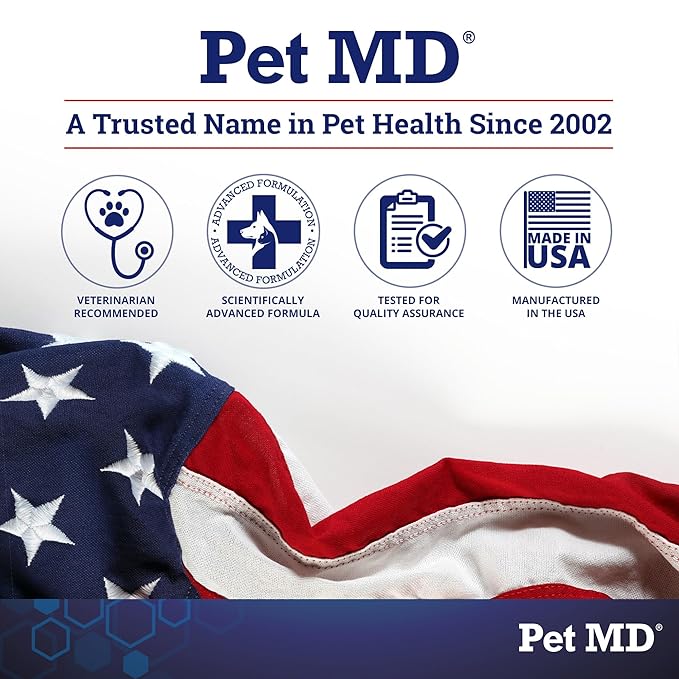 Pet MD Body Spray for Dogs & Cats - Deodorizing Dog Perfume Reduces Static & Eliminates Odor - Long-Lasting Pet Cologne Spray for Dogs - Sugar Cookie Scent - 8 oz