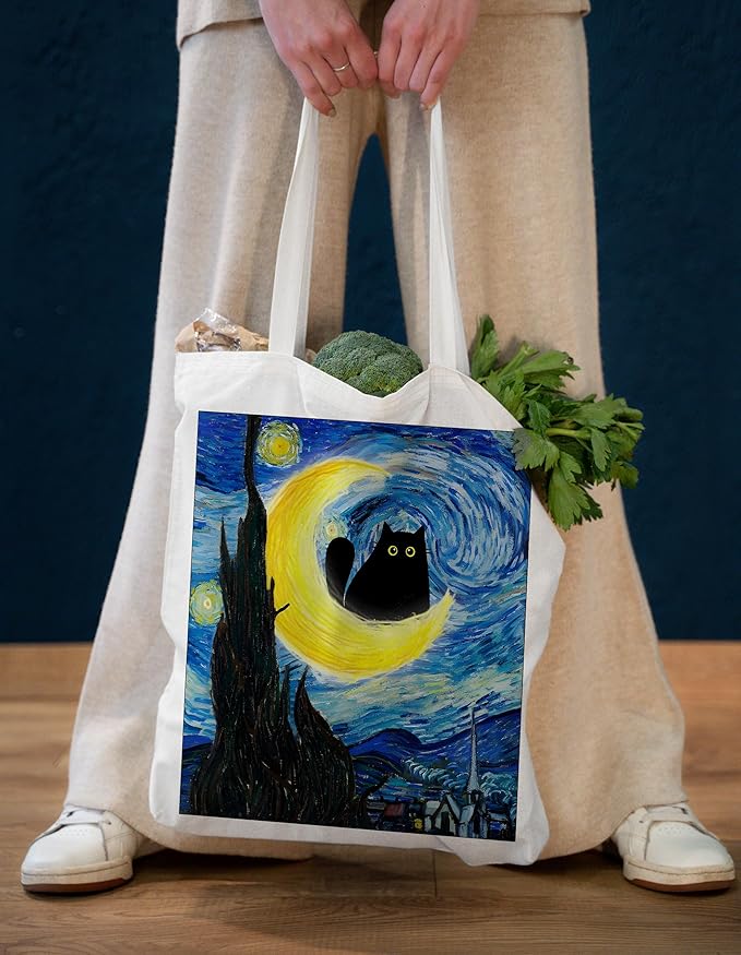 Gifts for Women, Canvas Tote Shopping Reusable Grocery Gift Bags