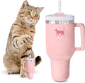 PUPROAR Kitty Cup Catnip Toy - Easter & Birthday Cat Gift Toy with Catnip & Crinkle, Funny Gift for Girl Indoor Kitten (Pink Peach Dust)