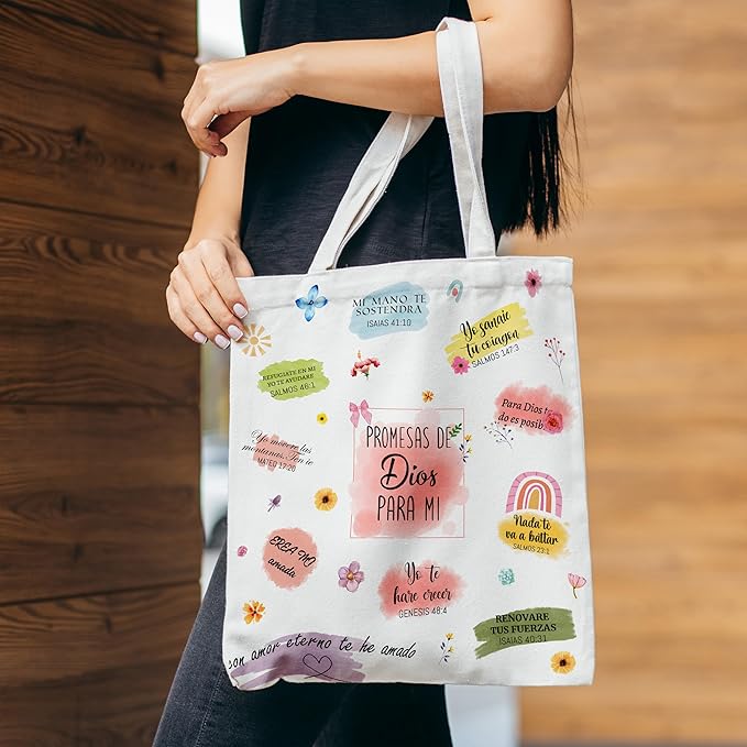 Grace Yonks Cute Canvas Tote Bag – Aesthetic Large Reusable Bag