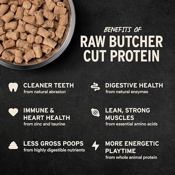 Vital Essentials Freeze Dried Cat Food, Raw Chicken Soft Nibs | Complete Meal or Topper | 99% Chicken, Organs & Bone | Limited Ingredient, High Protein, Grain Free Dry Cat Food | 12 oz Bag